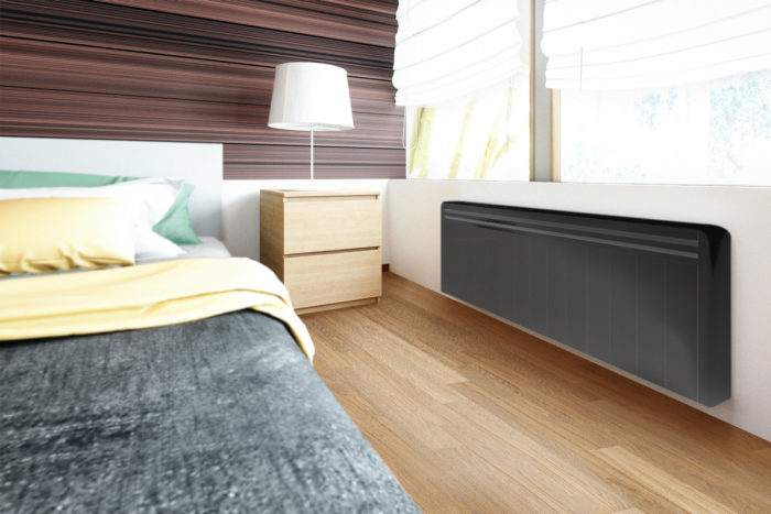 radiateur a inertie plinthe 1900w noir aterno